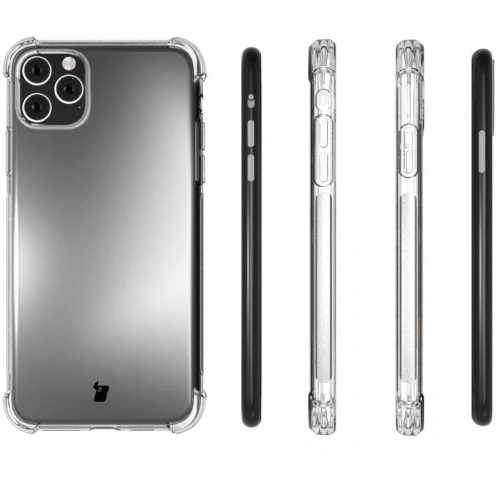 Etui + 2x szkło na ekran + obiektyw Bizon Case Clear Pack do Apple iPhone 11 Pro Max przezroczyste