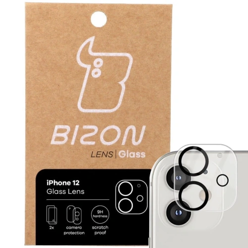 Szkło na aparat Bizon Glass Lens do Apple iPhone 12 [2 PACK]