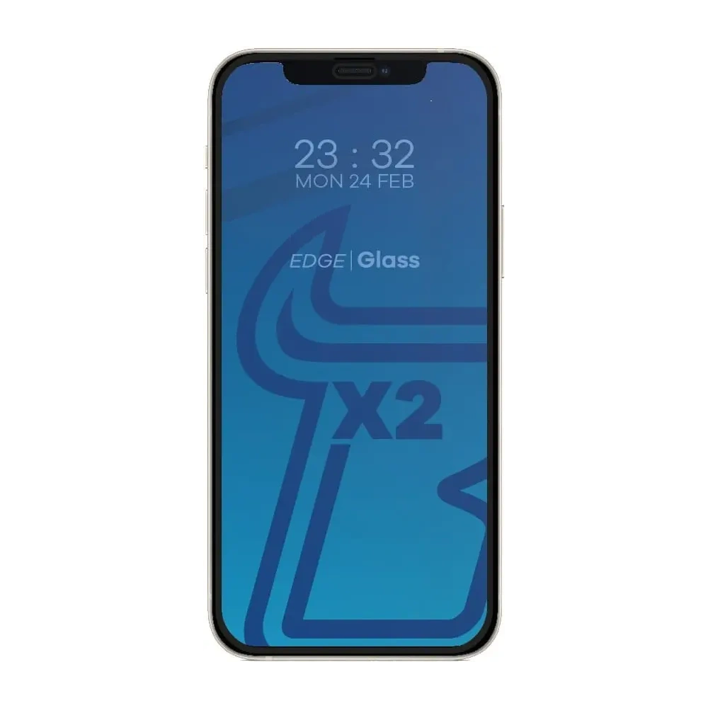 Hurtownia GSM - Tvrdé sklo Bizon Glass Edge CF - [2 PACK] + ochrana na objektiv Apple iPhone 12 černé - BIZ117 - {ean13} - Hurt
