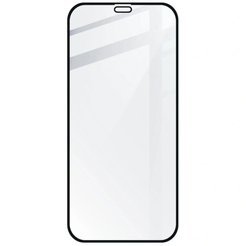 Szkło hartowane Bizon Glass Edge CF - [2 PACK] + ochrona na obiektyw Apple iPhone 12 czarne