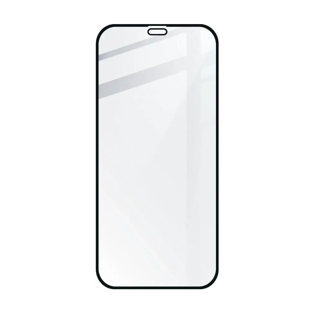Hurtownia GSM - Tvrdé sklo Bizon Glass Edge CF - [2 PACK] + ochrana na objektiv Apple iPhone 12 černé - BIZ117 - {ean13} - Hurt