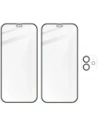 Hurtownia GSM - Tvrdé sklo Bizon Glass Edge CF - [2 PACK] + ochrana na objektiv Apple iPhone 12 černé - BIZ117 - {ean13} - Hurt
