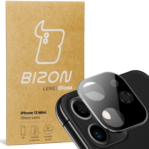 Szkło na aparat Bizon Glass Lens do Apple iPhone 12 Mini [2 PACK]