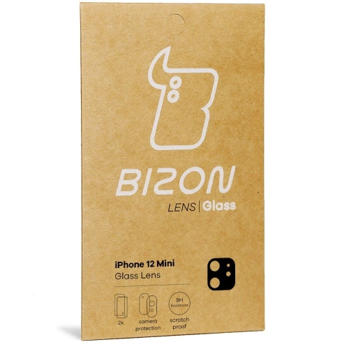 Szkło na aparat Bizon Glass Lens do Apple iPhone 12 Mini [2 PACK]