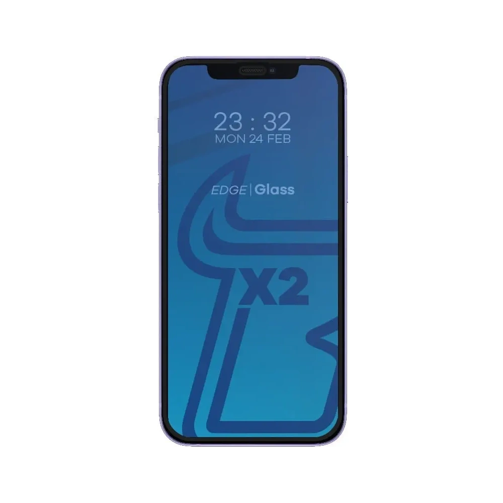 Hurtownia GSM - Bizon Glass Edge CF edzett üveg - [2 CSOMAG] + lencsevédő Apple iPhone 12 Mini fekete - BIZ119 - {ean13} - Hurt