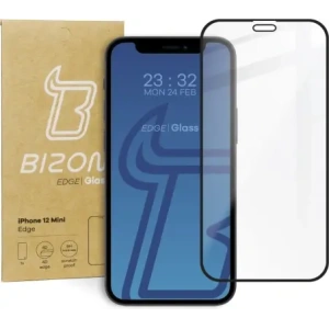 Wholesale Bizon Glass Edge Apple iPhone 12 Mini black - BIZ120 - {ean13} - Hurt