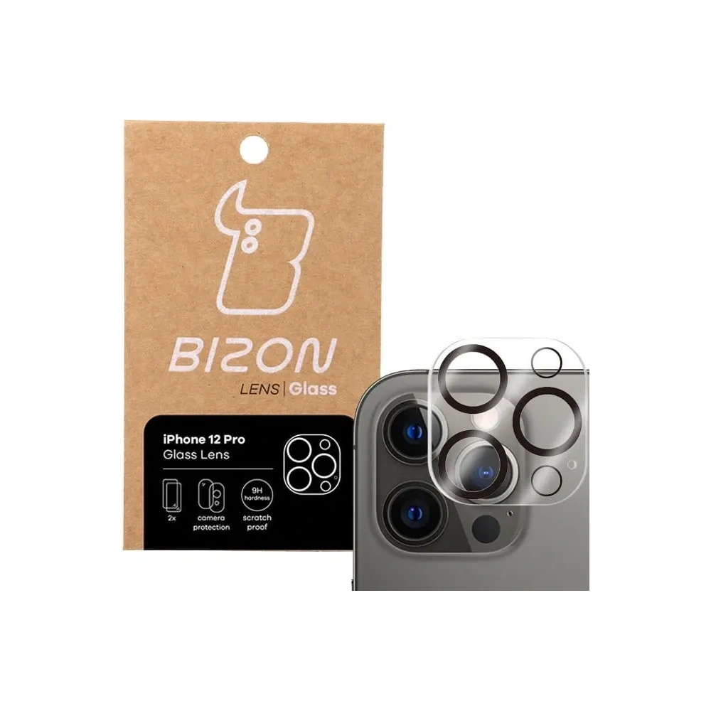 Hurtownia GSM - Bizon Lentilă de Sticlă Apple iPhone 12 Pro [2 PACHET] - BIZ125 - {ean13} - Hurt