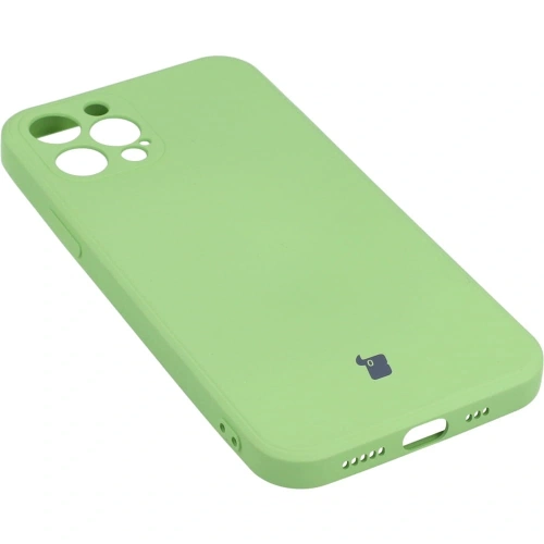 Etui Bizon Case Silicone do Apple iPhone 12 Pro jasnozielone