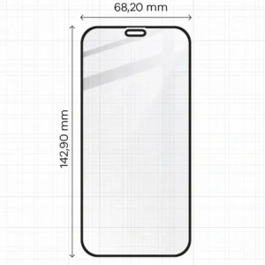 Wholesale Bizon Glass Edge CF tempered glass - [2 PACK] + lens protection Apple iPhone 12 Pro black - BIZ127 - {ean13} - Hurt