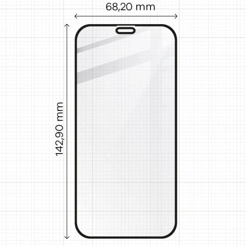 Szkło hartowane Bizon Glass Edge CF - [2 PACK] + ochrona na obiektyw Apple iPhone 12 Pro czarne