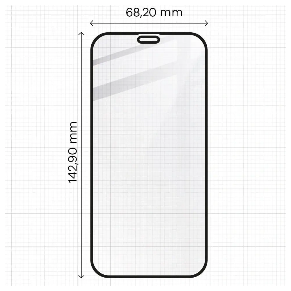 Hurtownia GSM - Tvrzené sklo Bizon Glass Edge CF - [2 PACK] + ochrana objektivu Apple iPhone 12 Pro černé - BIZ127 - {ean13} - Hurt