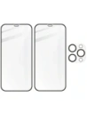 Hurtownia GSM - Bizon Glass Edge CF gehärtetes Glas - [2 PACK] + Linsenschutz Apple iPhone 12 Pro schwarz - BIZ127 - {ean13} - Hurt