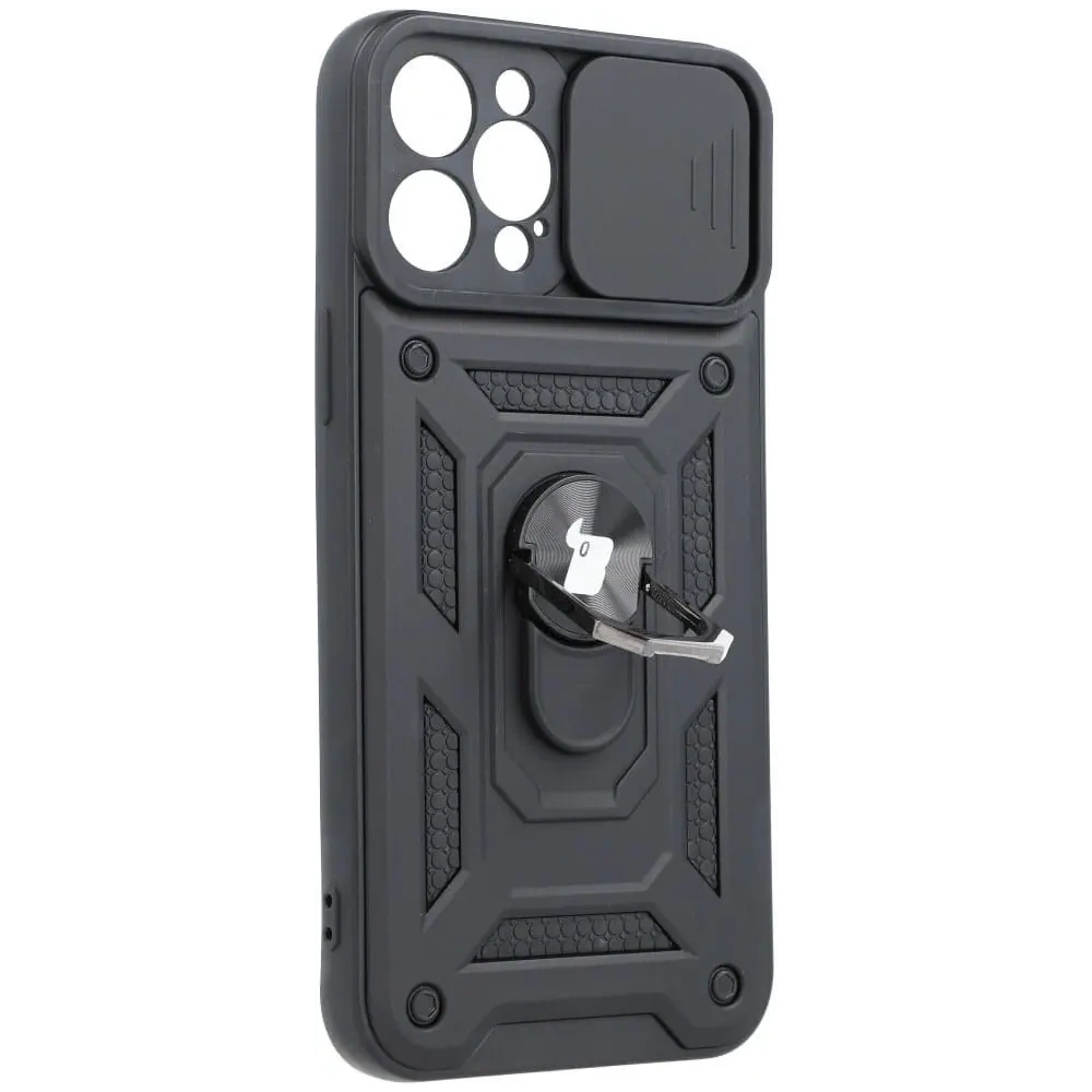 Hurtownia GSM - Bizon Case CamShield Ring Apple iPhone 12 Pro Max schwarz - BIZ128 - {ean13} - Hurt