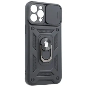 Etui Bizon Case CamShield Ring do Apple iPhone 12 Pro Max czarne