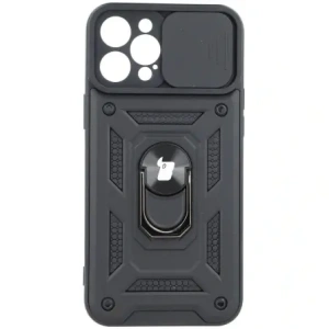 Etui Bizon Case CamShield Ring do Apple iPhone 12 Pro Max czarne