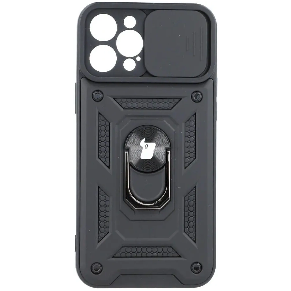 Hurtownia GSM - Bizon Case CamShield Ring Apple iPhone 12 Pro Max schwarz - BIZ128 - {ean13} - Hurt