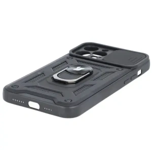 Etui Bizon Case CamShield Ring do Apple iPhone 12 Pro Max czarne