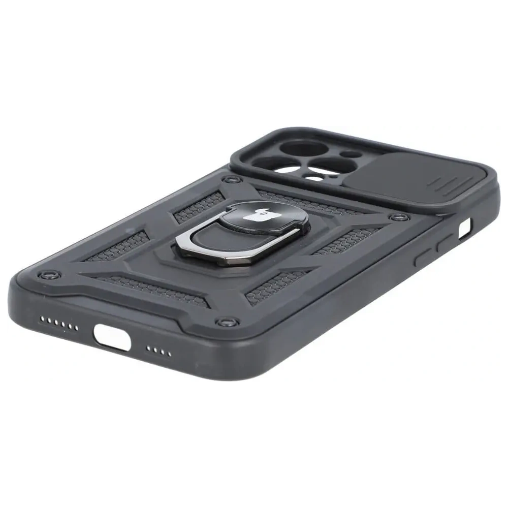 Hurtownia GSM - Bizon Case CamShield Ring Apple iPhone 12 Pro Max schwarz - BIZ128 - {ean13} - Hurt