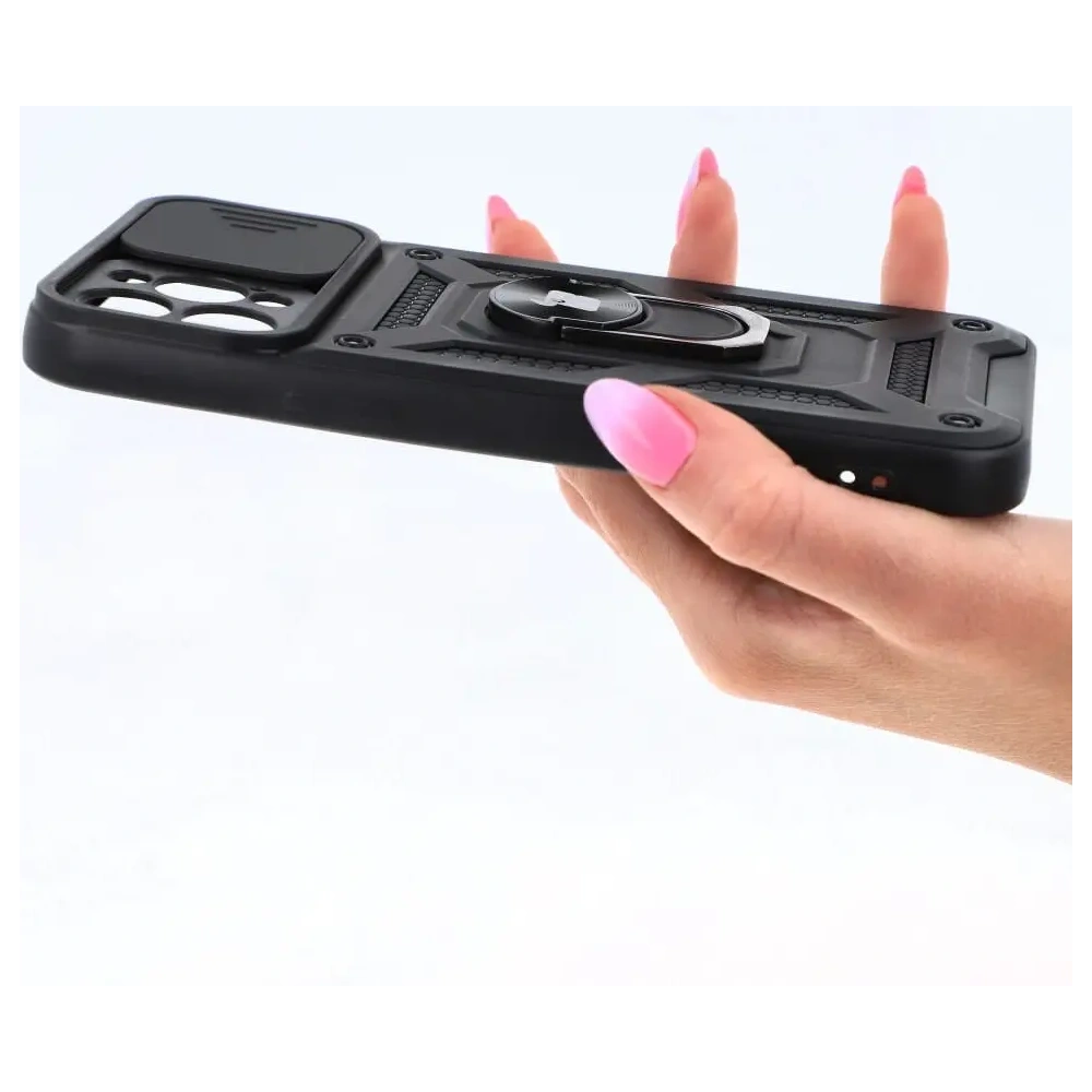 Hurtownia GSM - Bizon Case CamShield Ring Apple iPhone 12 Pro Max schwarz - BIZ128 - {ean13} - Hurt