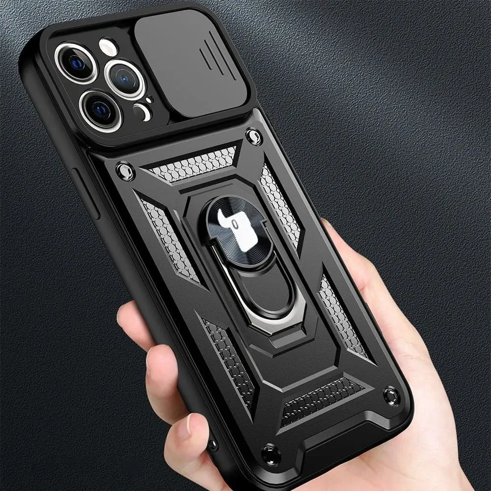 Hurtownia GSM - Bizon Case CamShield Ring Apple iPhone 12 Pro Max schwarz - BIZ128 - {ean13} - Hurt