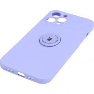 Etui Bizon Case Silicone Ring do Apple iPhone 12 Pro Max fioletowe