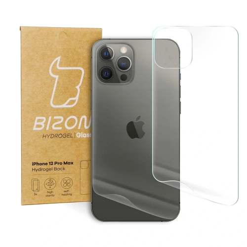 Folia hydrożelowa na tył Bizon Glass Hydrogel Apple iPhone 12 Pro Max [2 PACK]