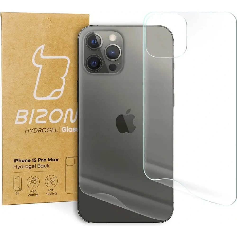 Hurtownia GSM - Bizon Glass Hydrogel Apple iPhone 12 Pro Max [2 PACK] - BIZ131 - {ean13} - Hurt