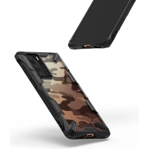 Hurtownia GSM - Etui Ringke Fusion-X Huawei P40 Camo (Moro) Schwarz - RGK1144MOB - {ean13} - Hurt