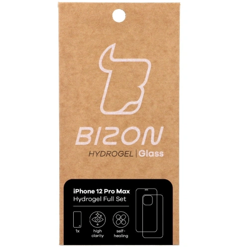 Folia hydrożelowa na tył i przód Bizon Glass Hydrogel Apple iPhone 12 Pro Max