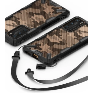 Hurtownia GSM - Etui Ringke Fusion-X Huawei P40 Camo (Moro) Schwarz - RGK1144MOB - {ean13} - Hurt