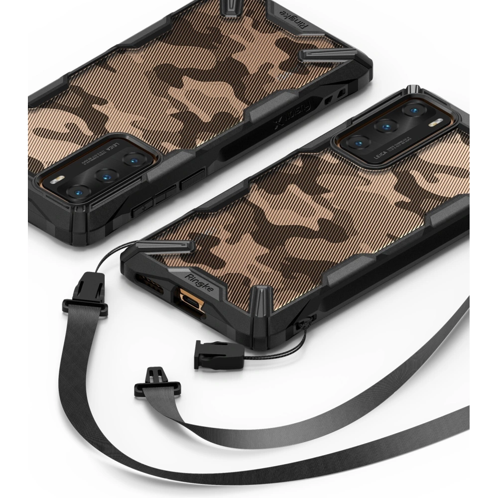 Hurtownia GSM - Etui Ringke Fusion-X Huawei P40 Camo (Moro) Black - RGK1144MOB - {ean13} - Hurt