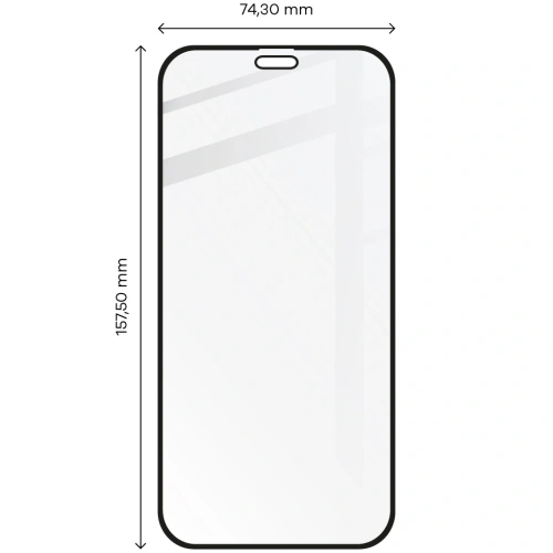 Szkło hartowane Bizon Glass Edge do Apple iPhone 12 Pro Max czarne