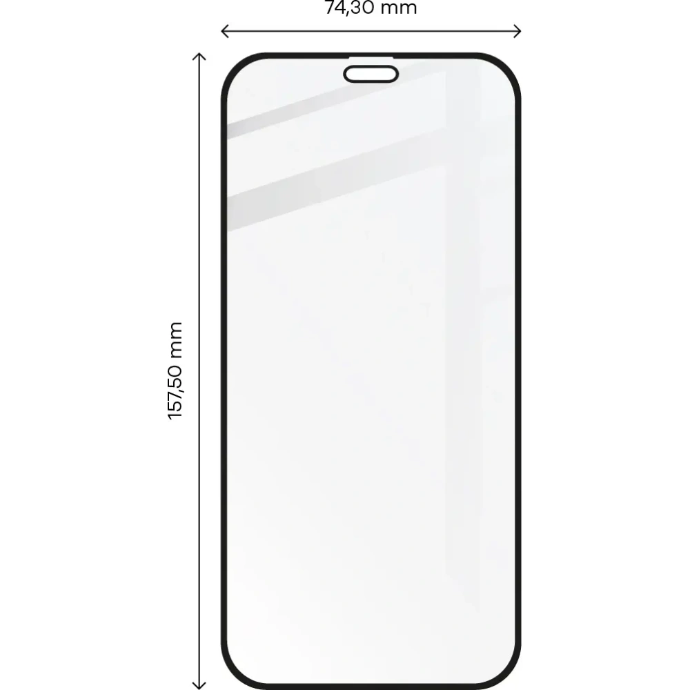 Hurtownia GSM - Bizon Glass Edge Apple iPhone 12 Pro Max schwarz - BIZ133 - {ean13} - Hurt