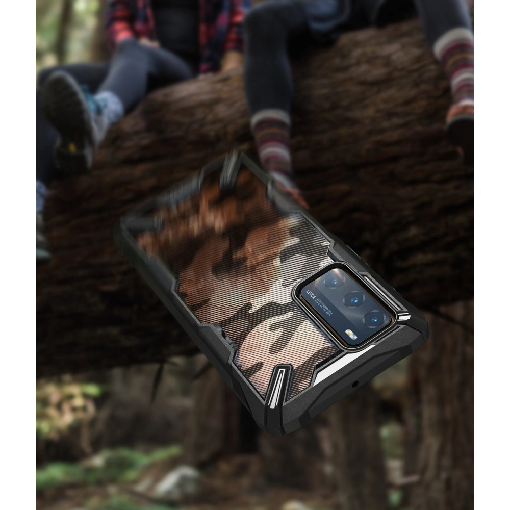 Hurtownia GSM - Etui Ringke Fusion-X Huawei P40 Camo (Moro) Black - RGK1144MOB - {ean13} - Hurt