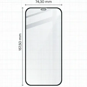 Hurtownia GSM - Tvrzené sklo Bizon Glass Edge CF - [2 PACK] + ochrana na objektiv Apple iPhone 12 Pro Max černé - BIZ134 - {ean13} - Hurt