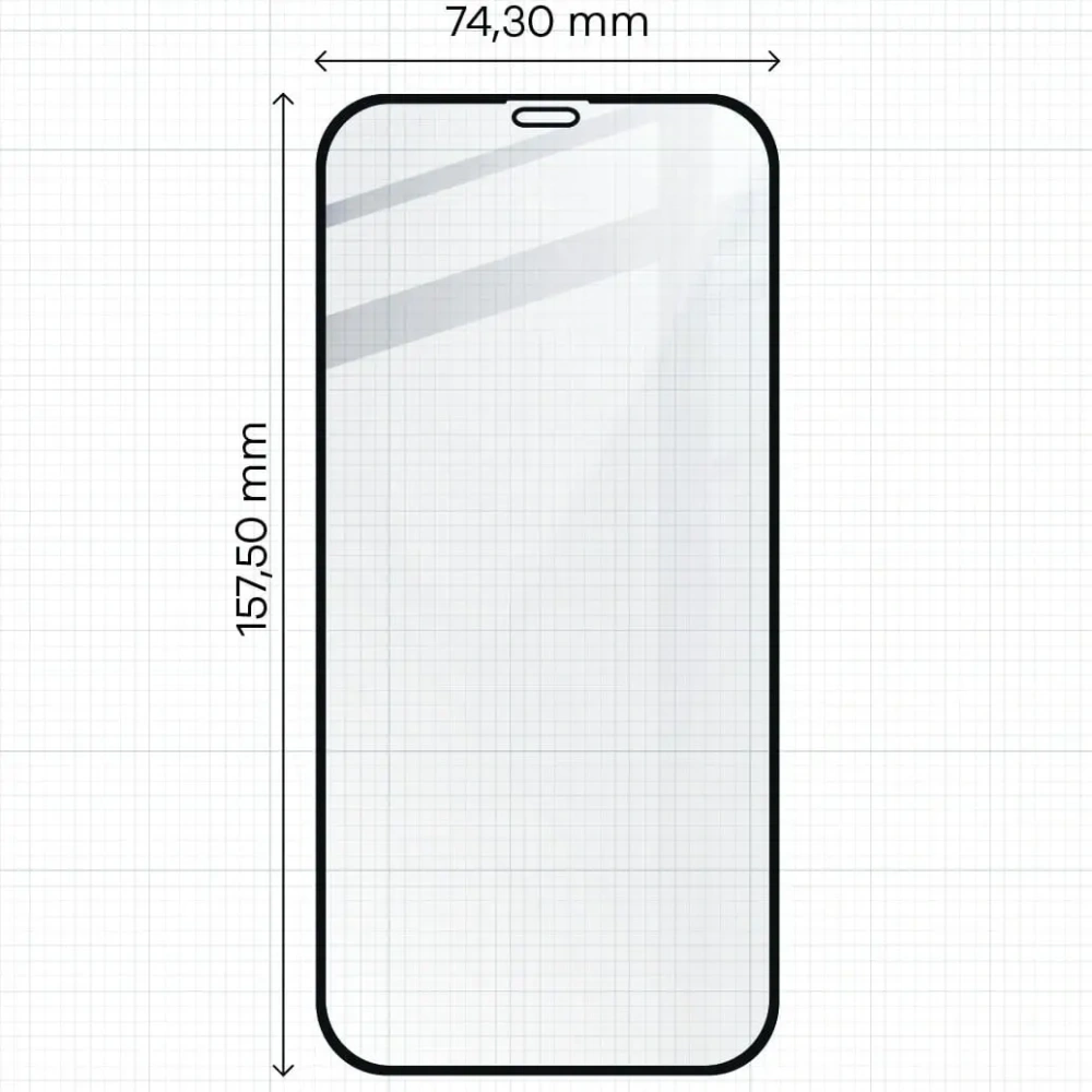 Hurtownia GSM - Bizon Glass Edge CF sticlă securizată - [2 PACK] + protecție pentru lentile Apple iPhone 12 Pro Max negru - BIZ134 - {ean13} - Hurt