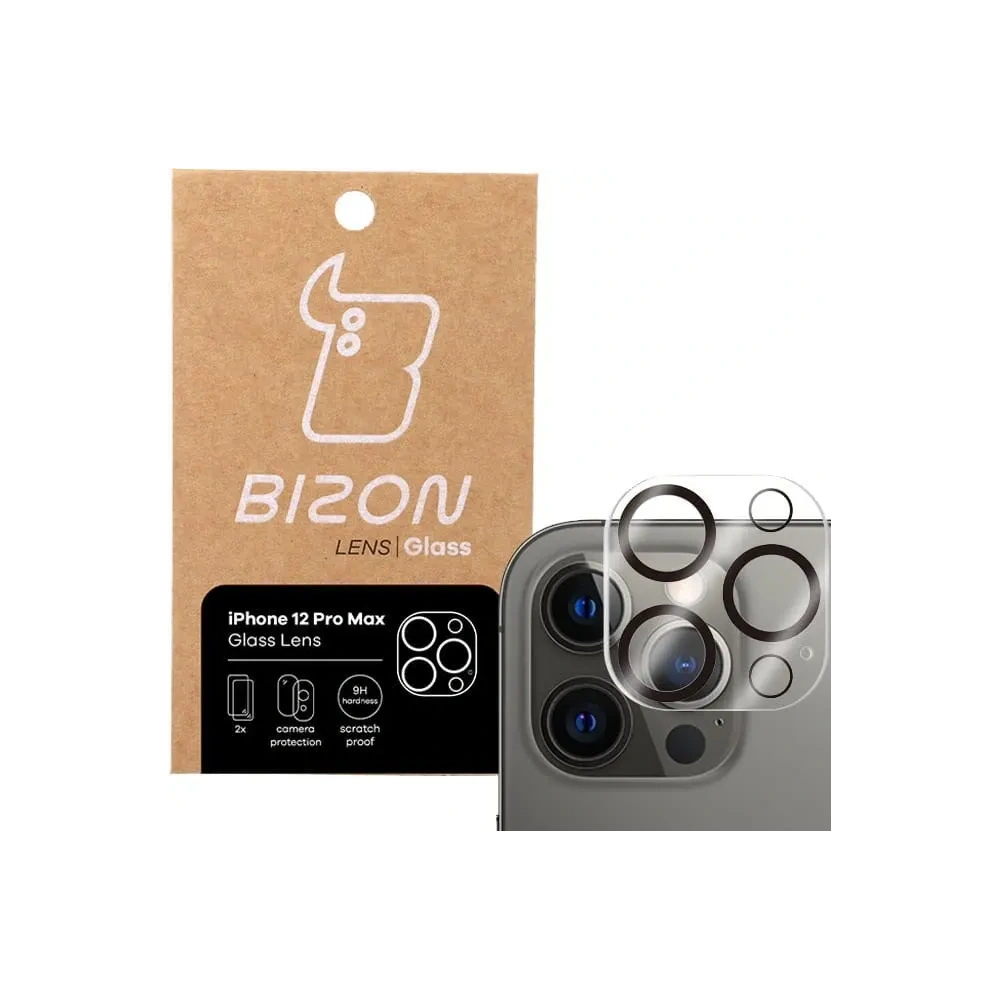 Wholesale Bizon Glass Lens Apple iPhone 12 Pro Max [2 PACK] - BIZ135 - {ean13} - Hurt