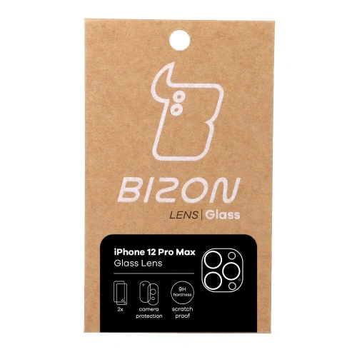 Szkło na aparat Bizon Glass Lens do Apple iPhone 12 Pro Max [2 PACK]