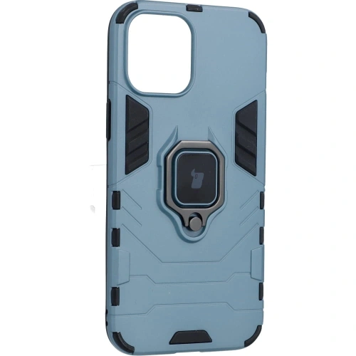 Etui Bizon Case Armor Ring do Apple iPhone 12 Pro Max niebieskie
