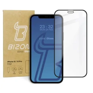 Hurtownia GSM - Tvrzené sklo Bizon Glass Edge pro Apple iPhone 12 / 12 Pro černé - BIZ140 - {ean13} - Hurt