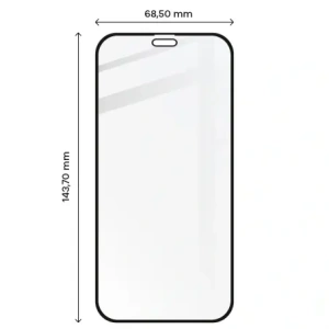 Hurtownia GSM - Tvrzené sklo Bizon Glass Edge pro Apple iPhone 12 / 12 Pro černé - BIZ140 - {ean13} - Hurt
