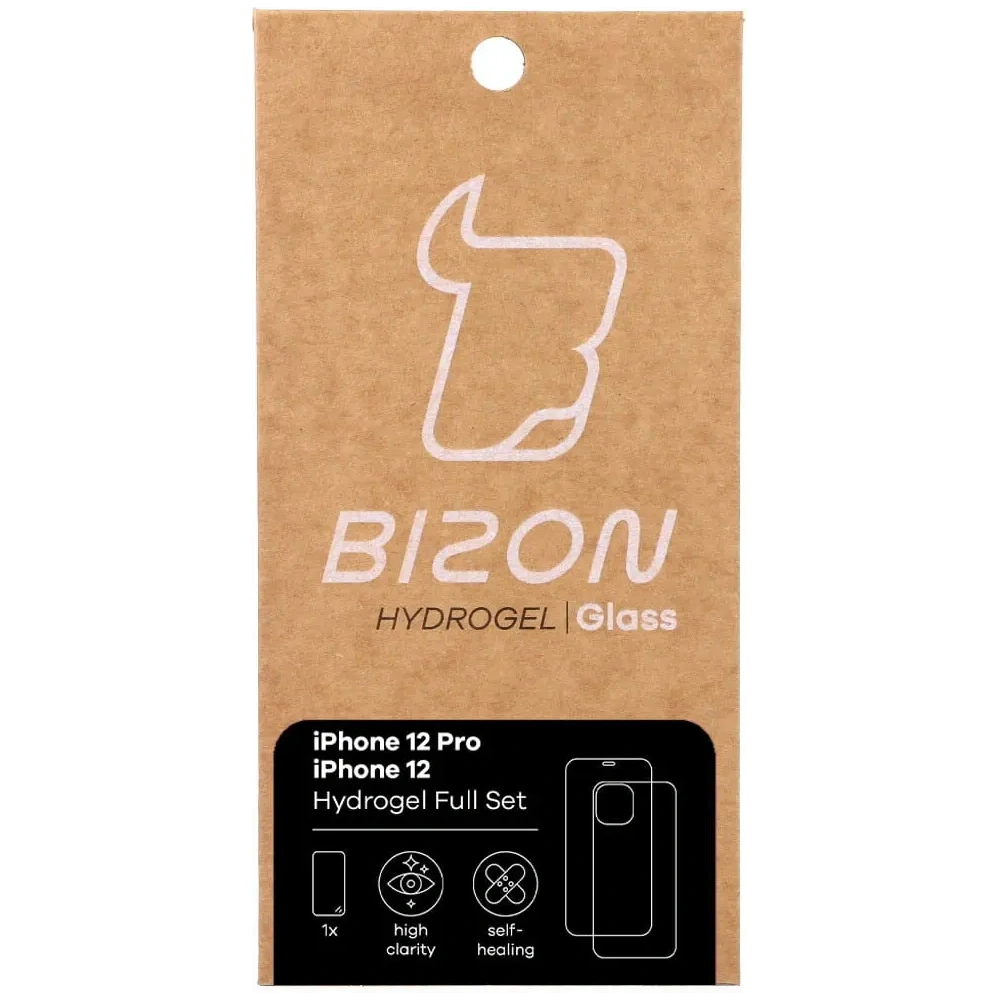 Hurtownia GSM - Folia hydrożelowa na tył i przód Bizon Glass Hydrogel Apple iPhone 12 / 12 Pro - BIZ142 - {ean13} - Hurt