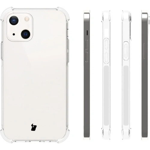 Etui + 2x szkło na ekran + obiektyw Bizon Case Clear Pack do Apple iPhone 13 przezroczyste