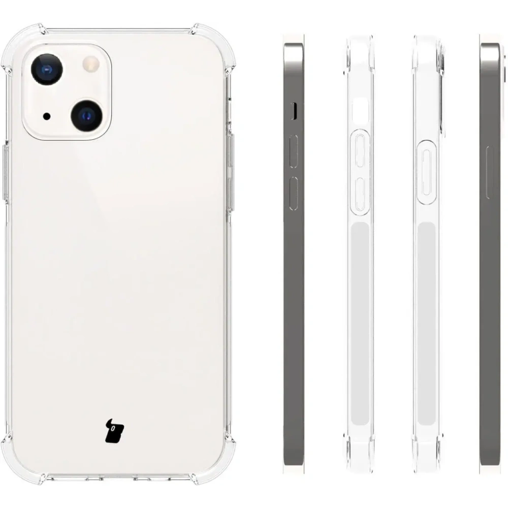 Hurtownia GSM - Bizon Case Clear Pack husă + 2x sticlă de ecran + sticlă pentru obiectiv Apple iPhone 13 transparentă - BIZ147 - {ean13} - Hurt
