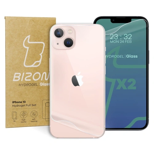 Folia hydrożelowa na tył i przód Bizon Glass Hydrogel Apple iPhone 13