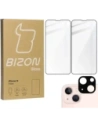 Szkło hartowane Bizon Glass Edge - [2 PACK] + ochrona na obiektyw Apple iPhone 13 czarne