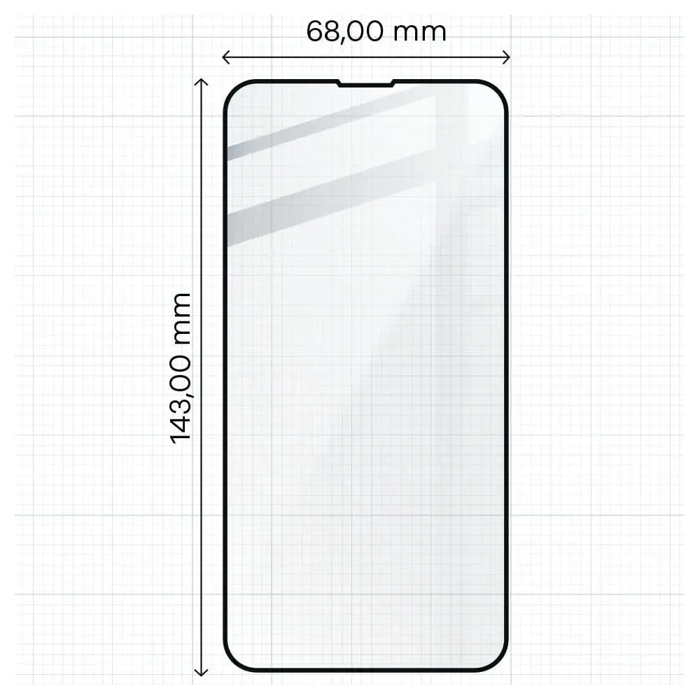 Hurtownia GSM - Sklářské sklo Bizon Glass Edge - [2 PACK] + ochrana na objektiv Apple iPhone 13 černé - BIZ150 - {ean13} - Hurt