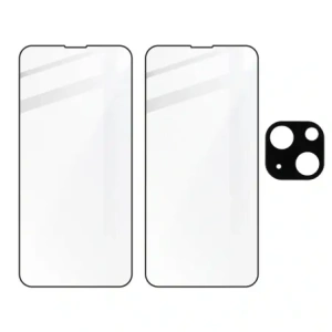 Hurtownia GSM - Bizon Glass Edge gehärtetes Glas - [2 PACK] + Linsenschutz Apple iPhone 13 schwarz - BIZ150 - {ean13} - Hurt