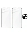 Hurtownia GSM - Sklářské sklo Bizon Glass Edge - [2 PACK] + ochrana na objektiv Apple iPhone 13 černé - BIZ150 - {ean13} - Hurt