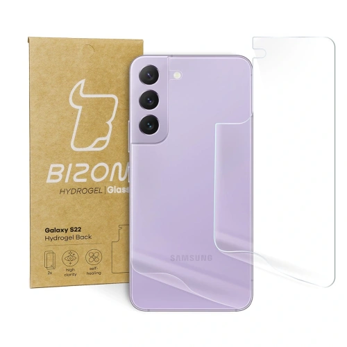 Folia hydrożelowa na tył Bizon Glass Hydrogel Samsung Galaxy S22 [2 PACK]